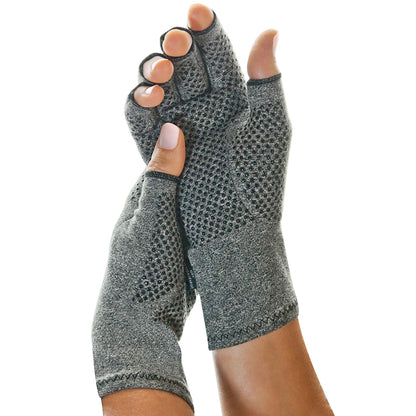 IMAK® Compression Active Cotton Compression Gloves, Gray - view 2