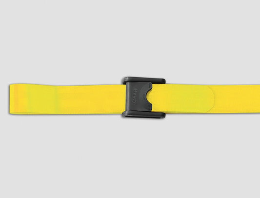 Posey EZ Clean Gait Belt 60 Inch Length Yellow Polyurethane Coated Webbing