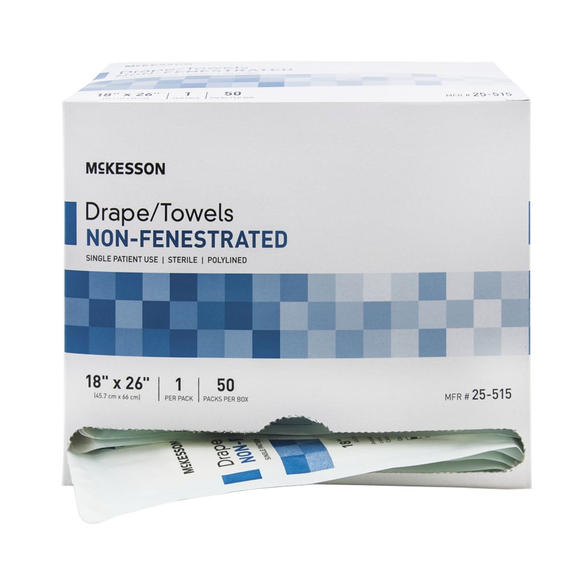 McKesson Sterile Poly Lined Towel Drape