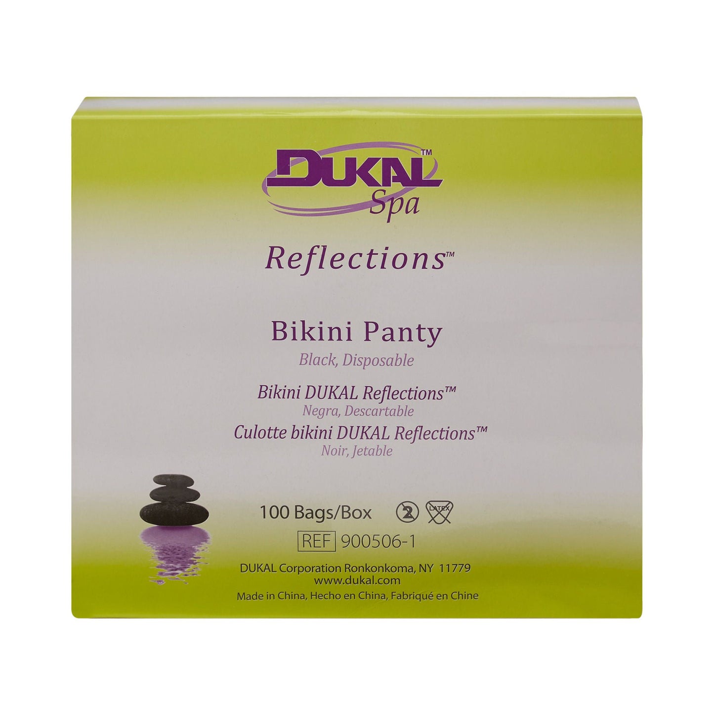 Dukal Reflections™ Disposable Bikini Panty, Black