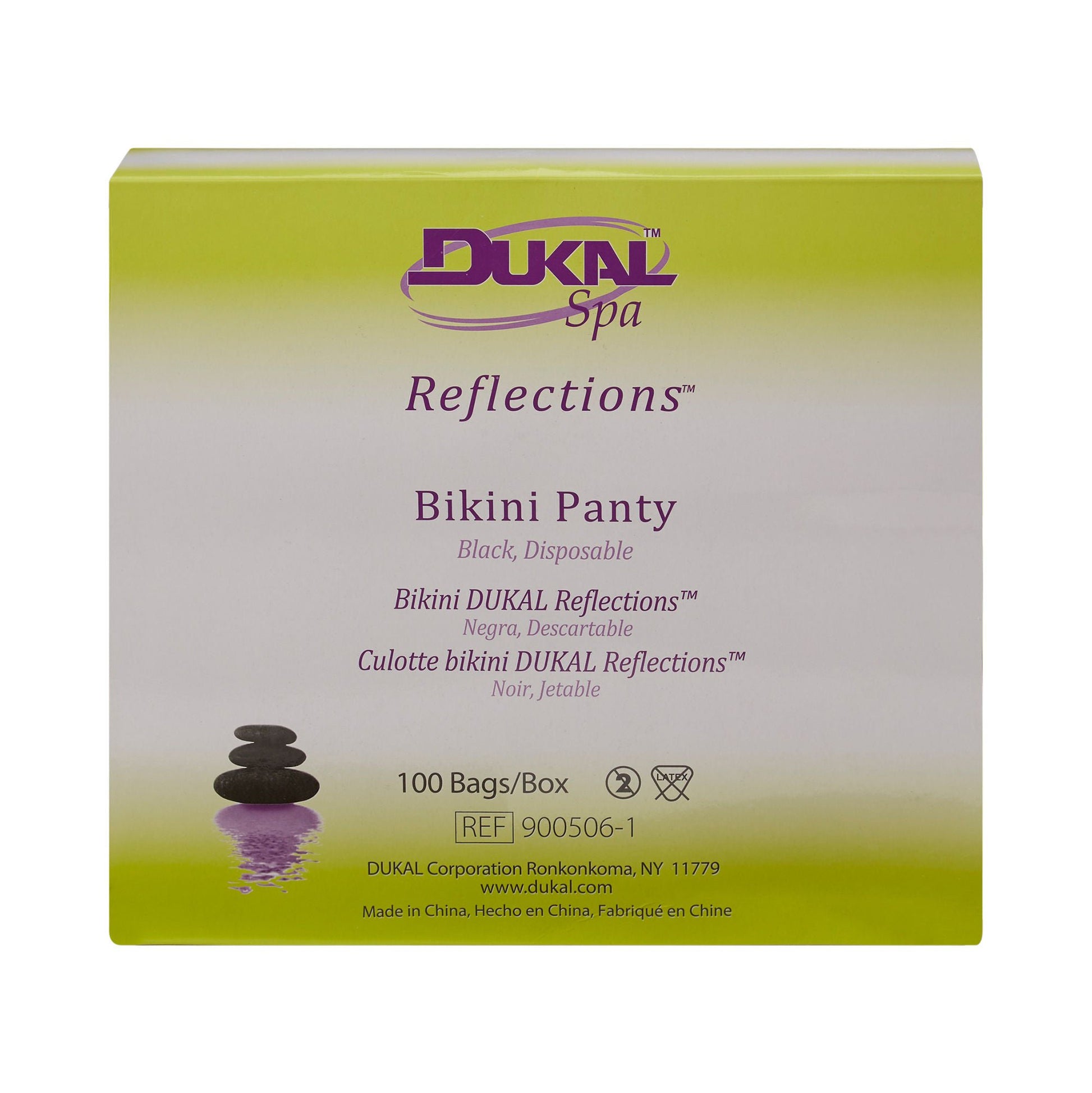 Dukal Reflections™ Disposable Bikini Panty, Black