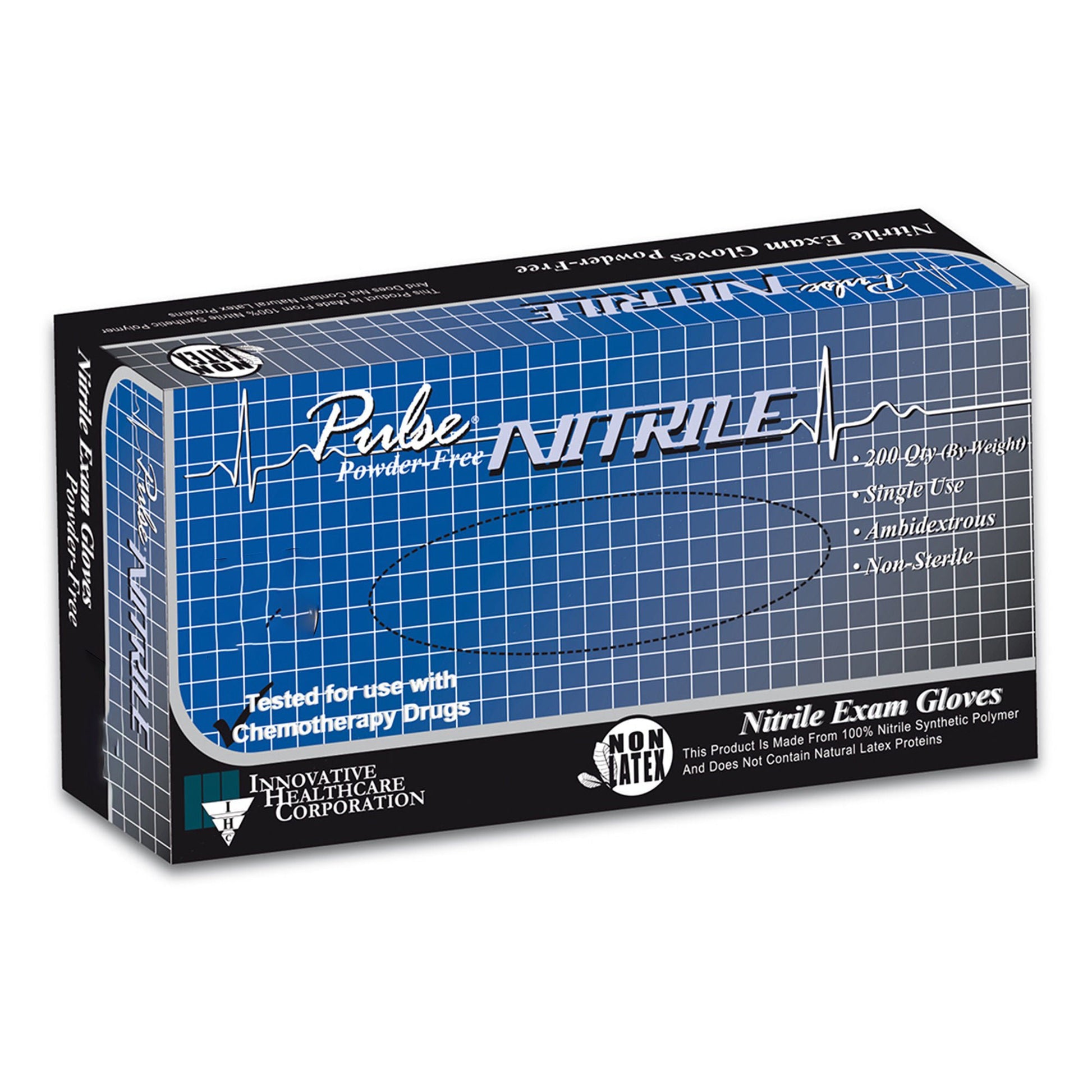 Pulse® Nitrile Exam Gloves, Aqua Blue - view 6
