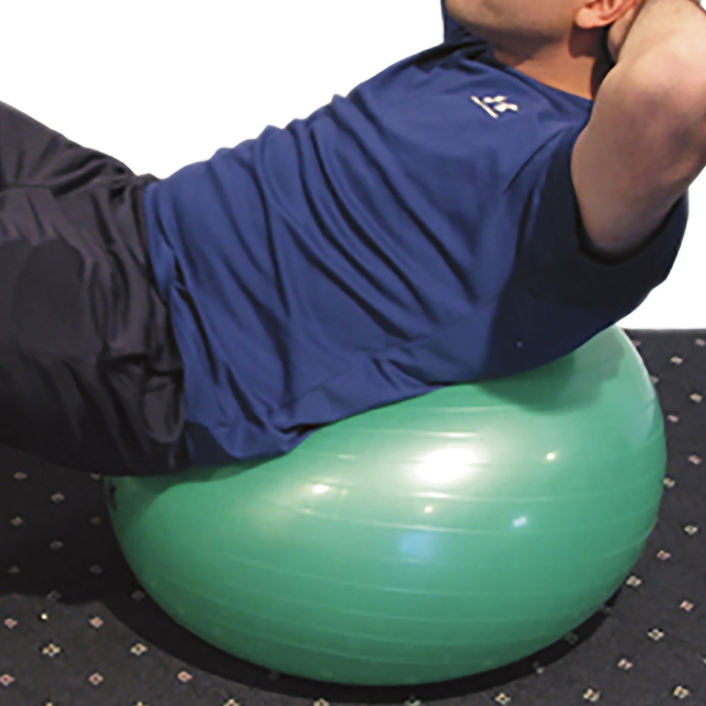 CanDo® Inflatable Exercise Ball, Green, 26 Inches
