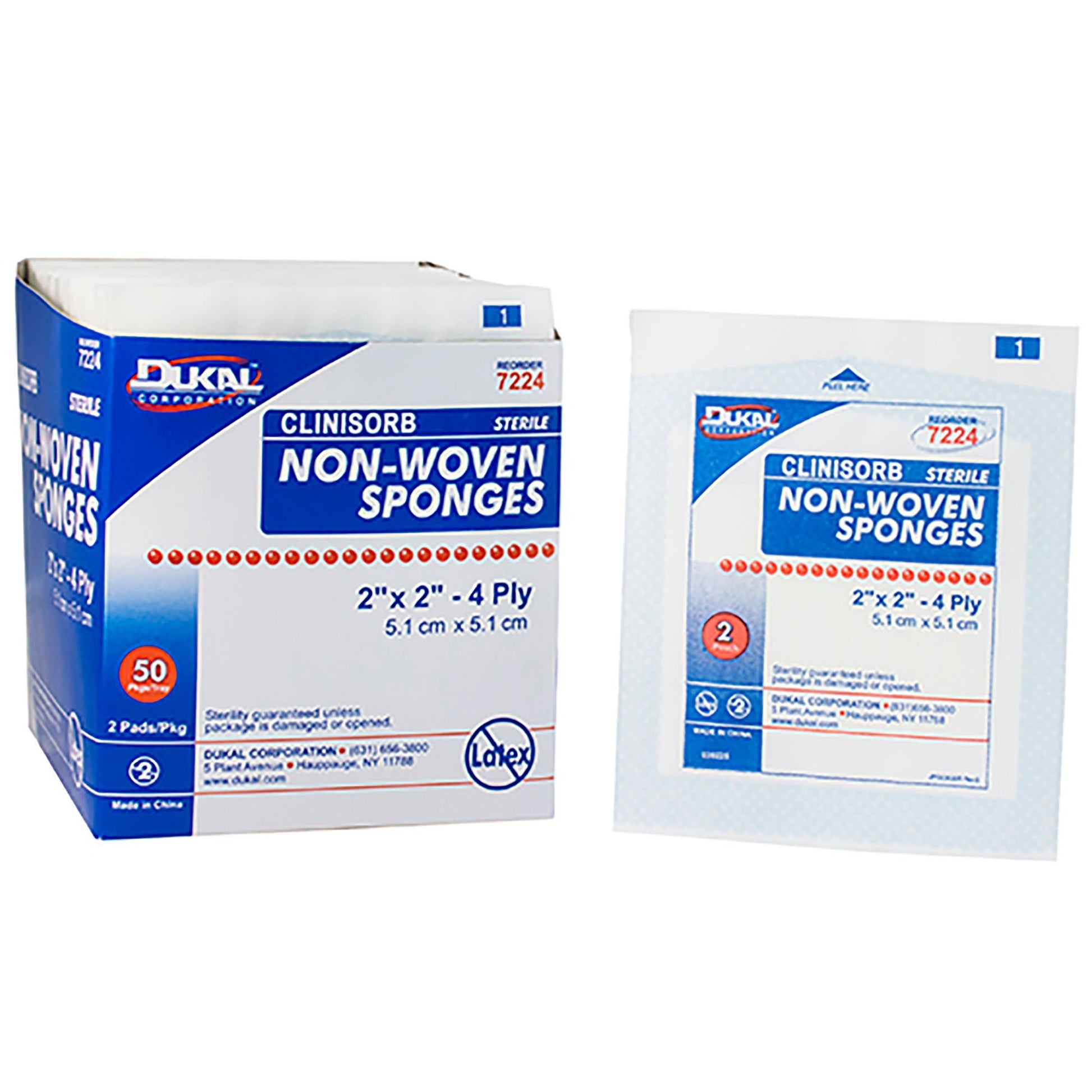 Clinisorb Sterile Nonwoven Sponge, 4-Ply