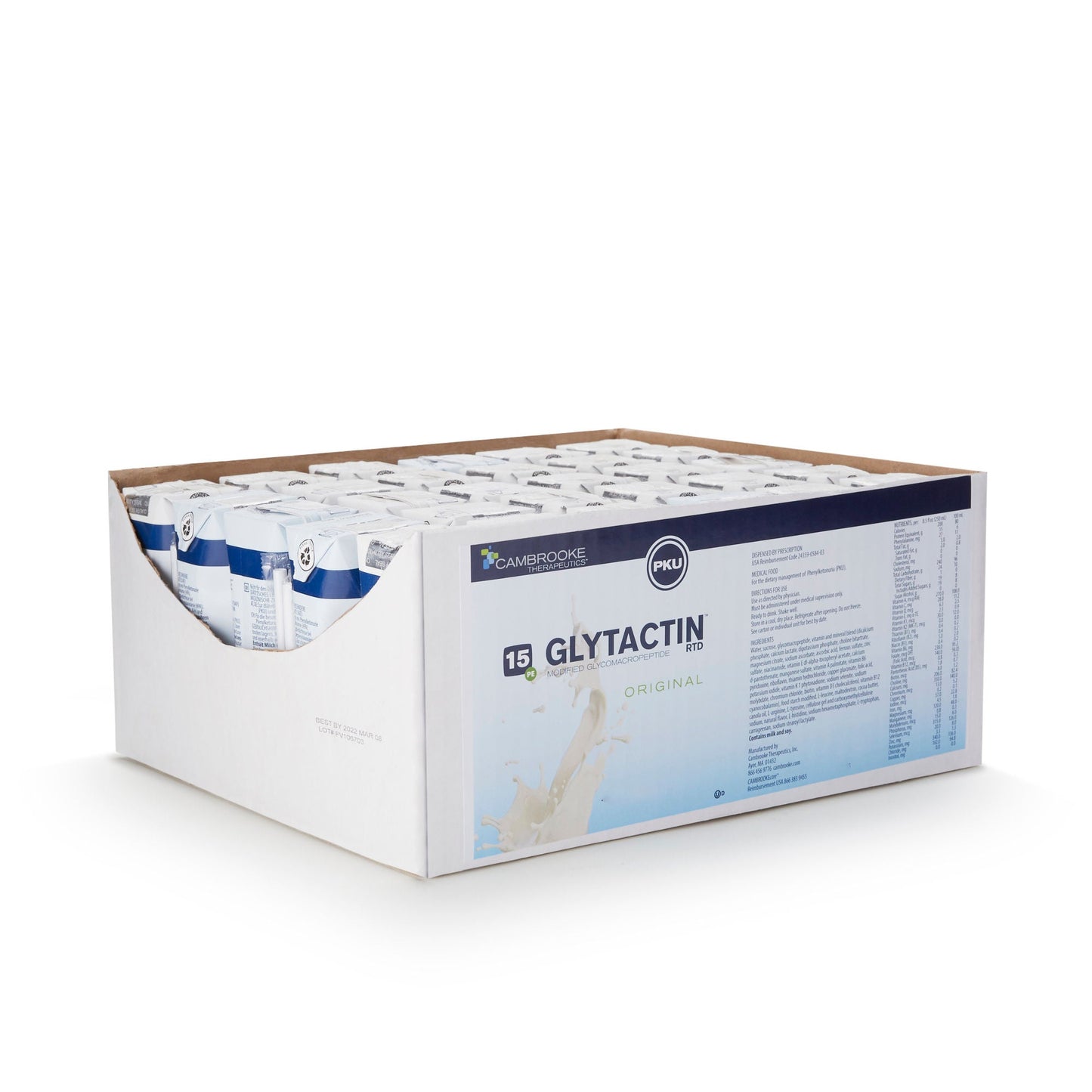 Glytactin RTD 15 Oral Supplement Original Flavor Liquid Carton