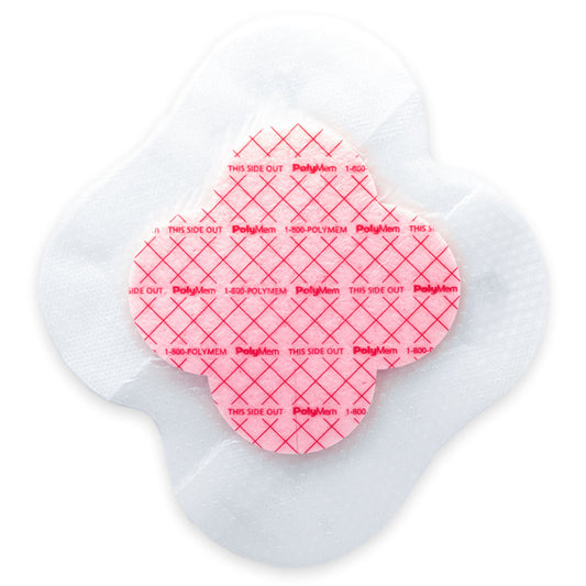 PolyMem VariSite Foam Dressing With Border Film Backing Silicone Border Adhesive Multishape