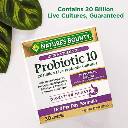 Nature's Bounty® Ultra Strength Probiotic 10 Capsules