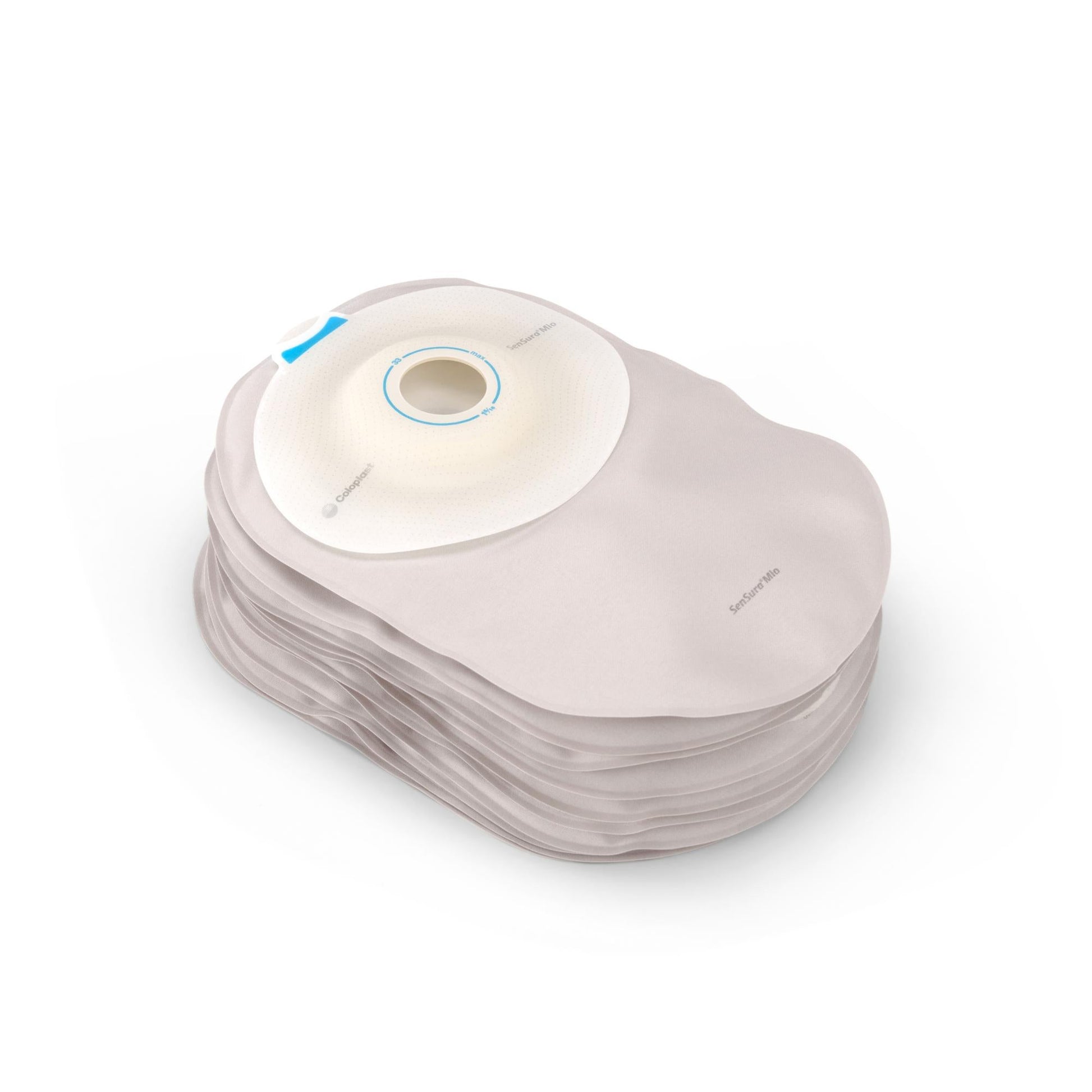SenSura® Mio Convex Deep 1-Piece Closed End Opaque Ostomy Pouch, Stoma