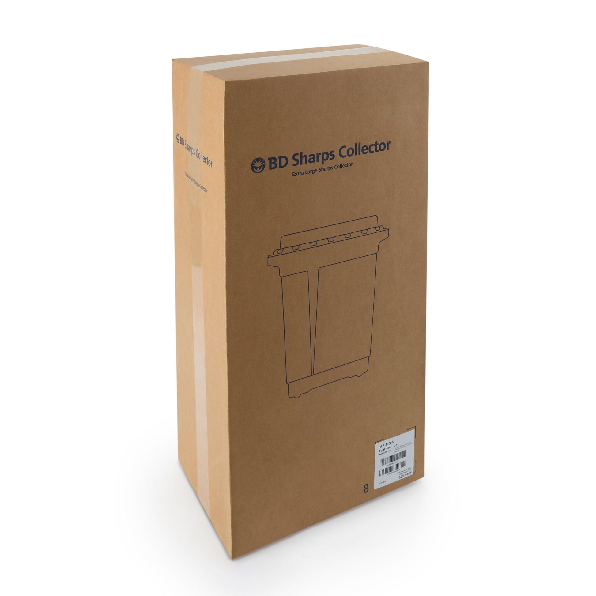 BD™ Chemotherapy Sharps Container, 9 Gallon