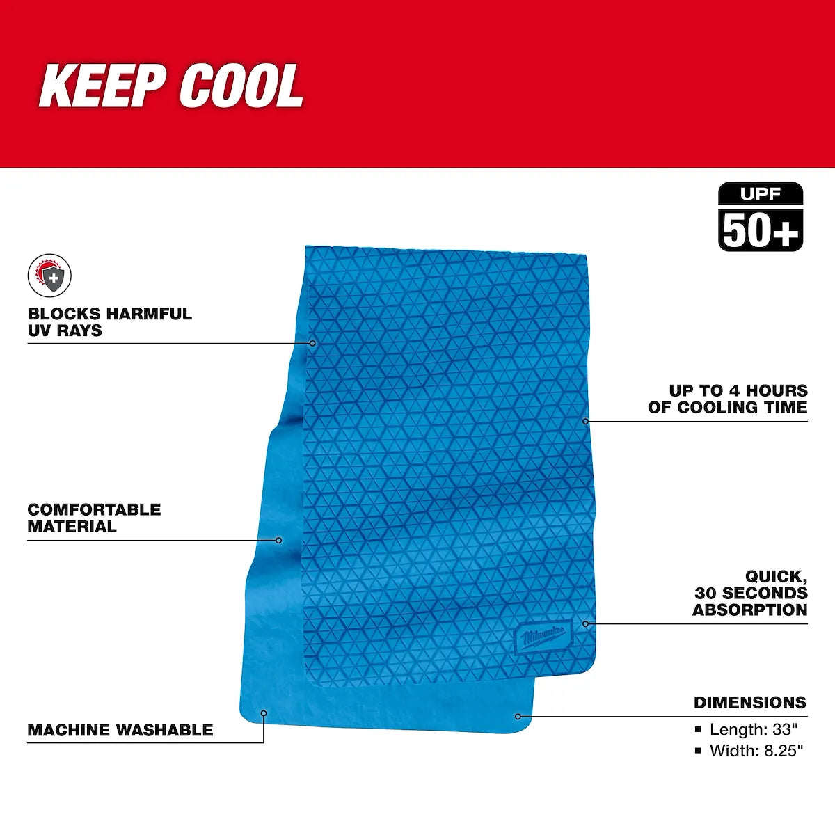 Milwaukee Cooling PVA Towel 48-73-4540B