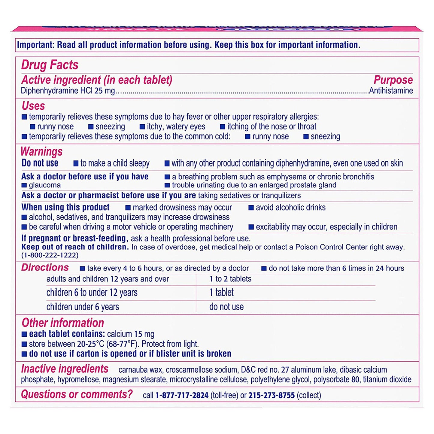Benadryl® Allergy Ultratabs