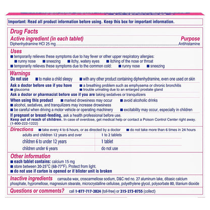 Benadryl® Allergy Ultratabs