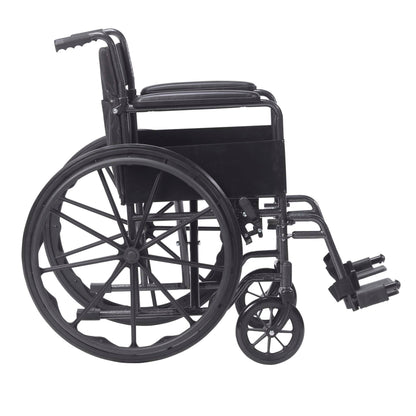 drive™ Silver Sport 1 Wheelchair, 18-Inch Seat Width