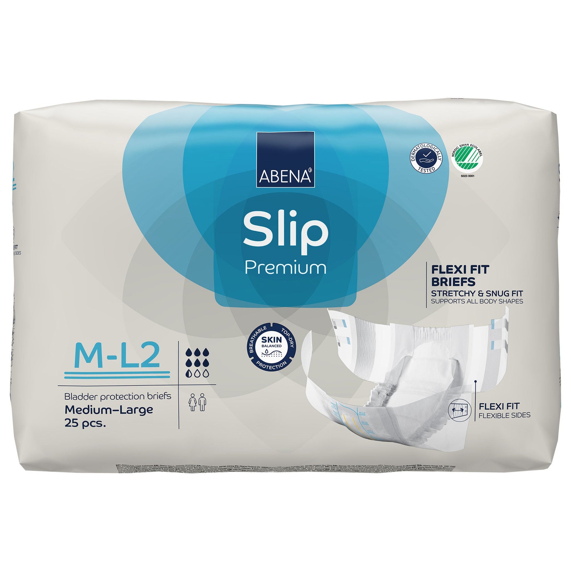 Abena® Slip Premium Flexi Fit Incontinence Briefs, M-L2
