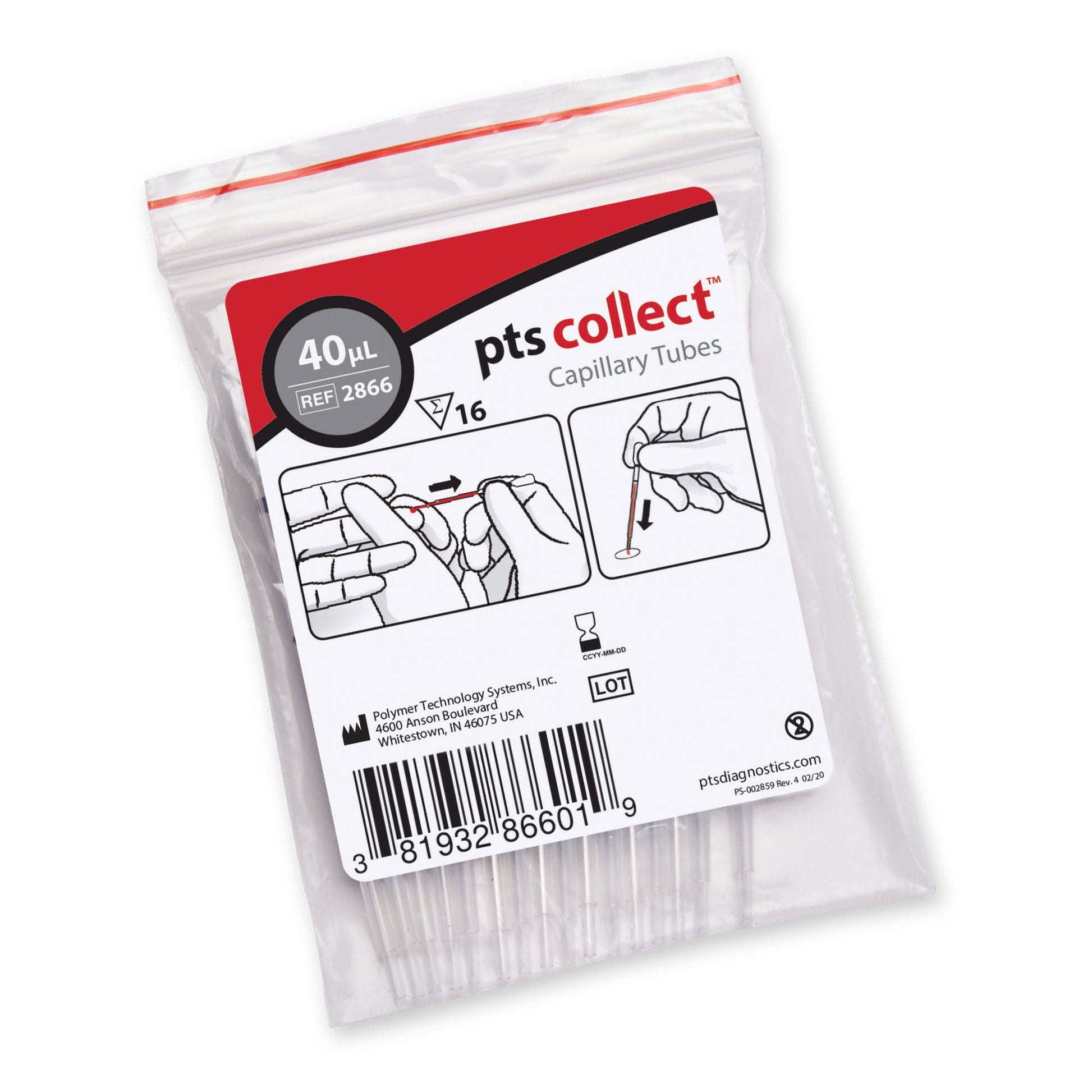 PTS Diagnostics Capillary Blood Collection Tube
