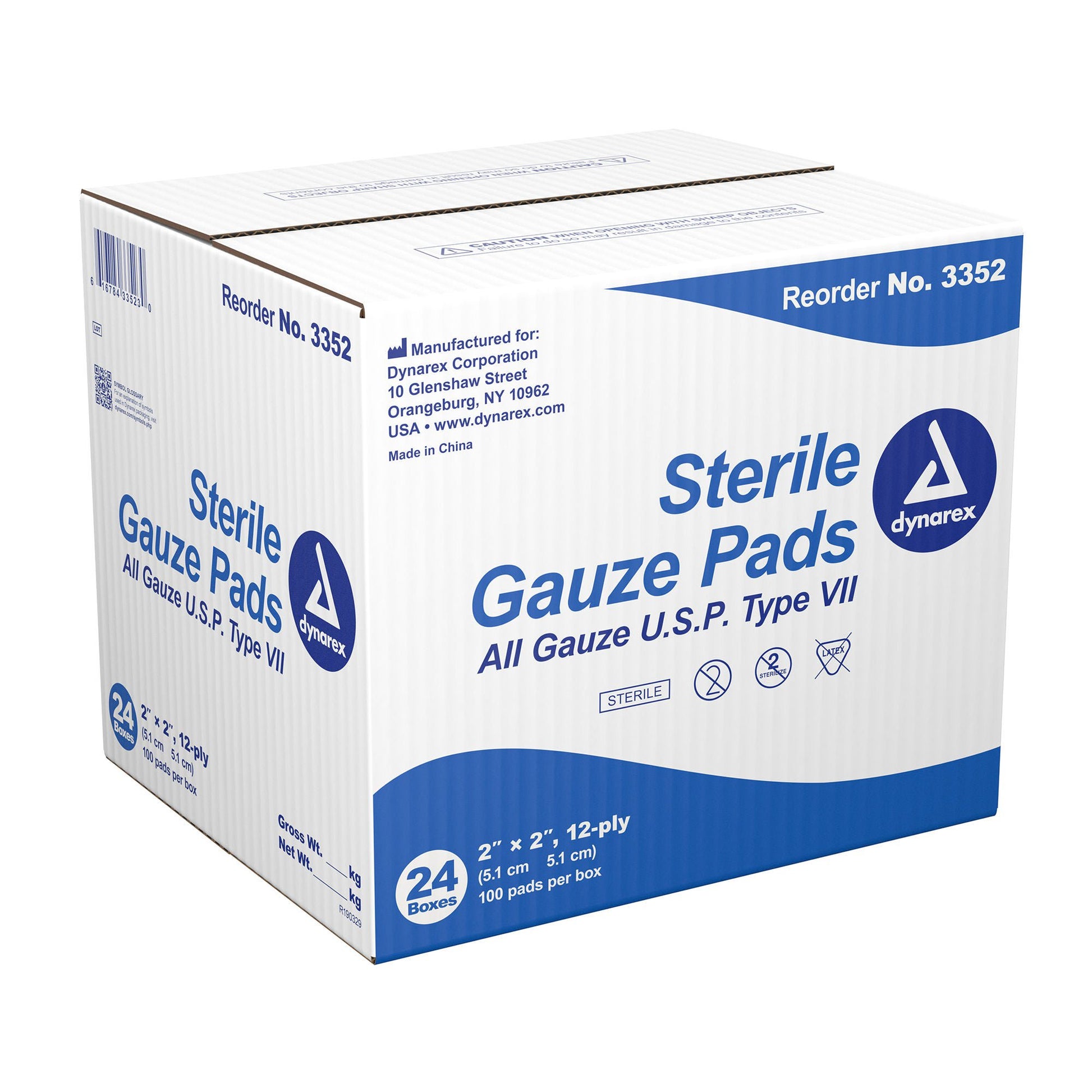 dynarex® Sterile Gauze Sponge, 12-Ply