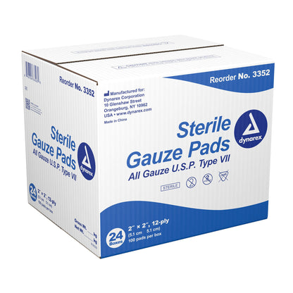 dynarex® Sterile Gauze Sponge, 12-Ply