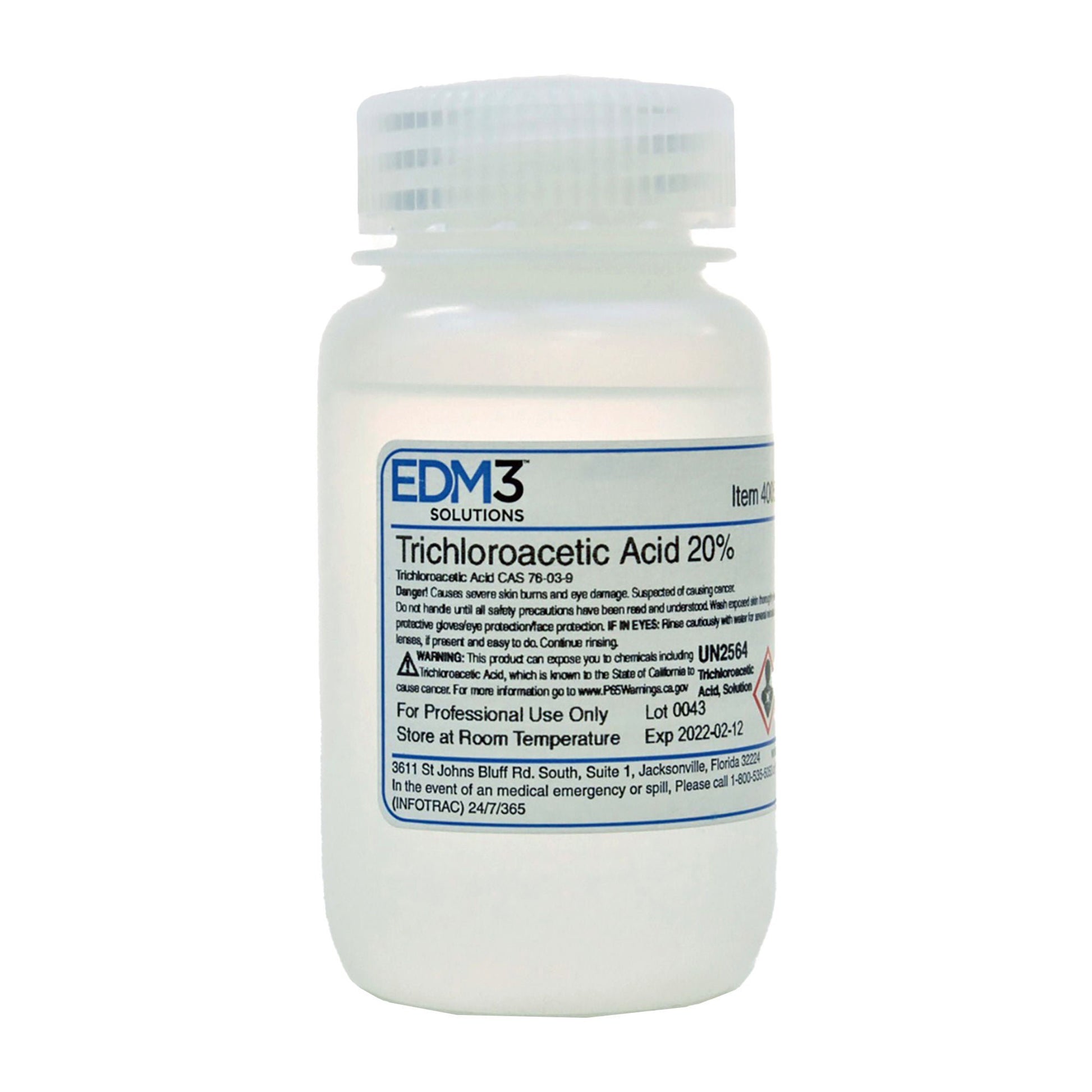 Histology Reagent Trichloroacetic Acid Organic Acid 20%