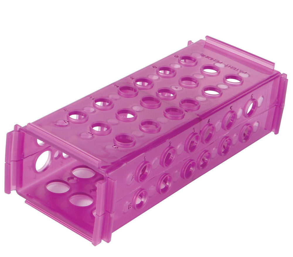 120685 - Heathrow Scientific 4-Way Clinical Tube Racks | Interlocking Polypropylene