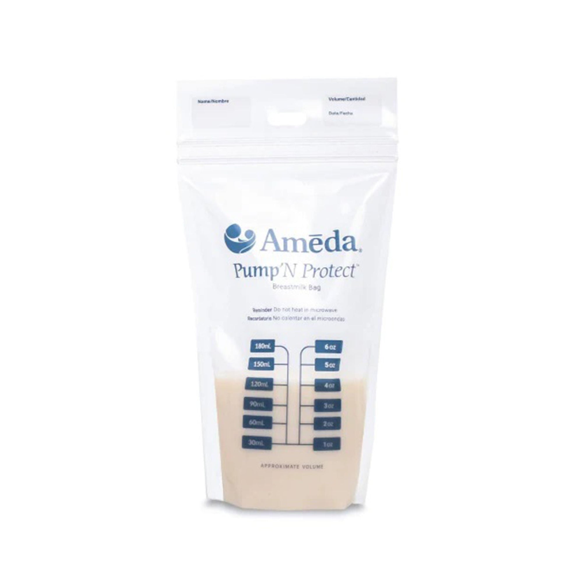 Ameda Pump 'N Protect Breast Milk Storage Bag Plastic Clear