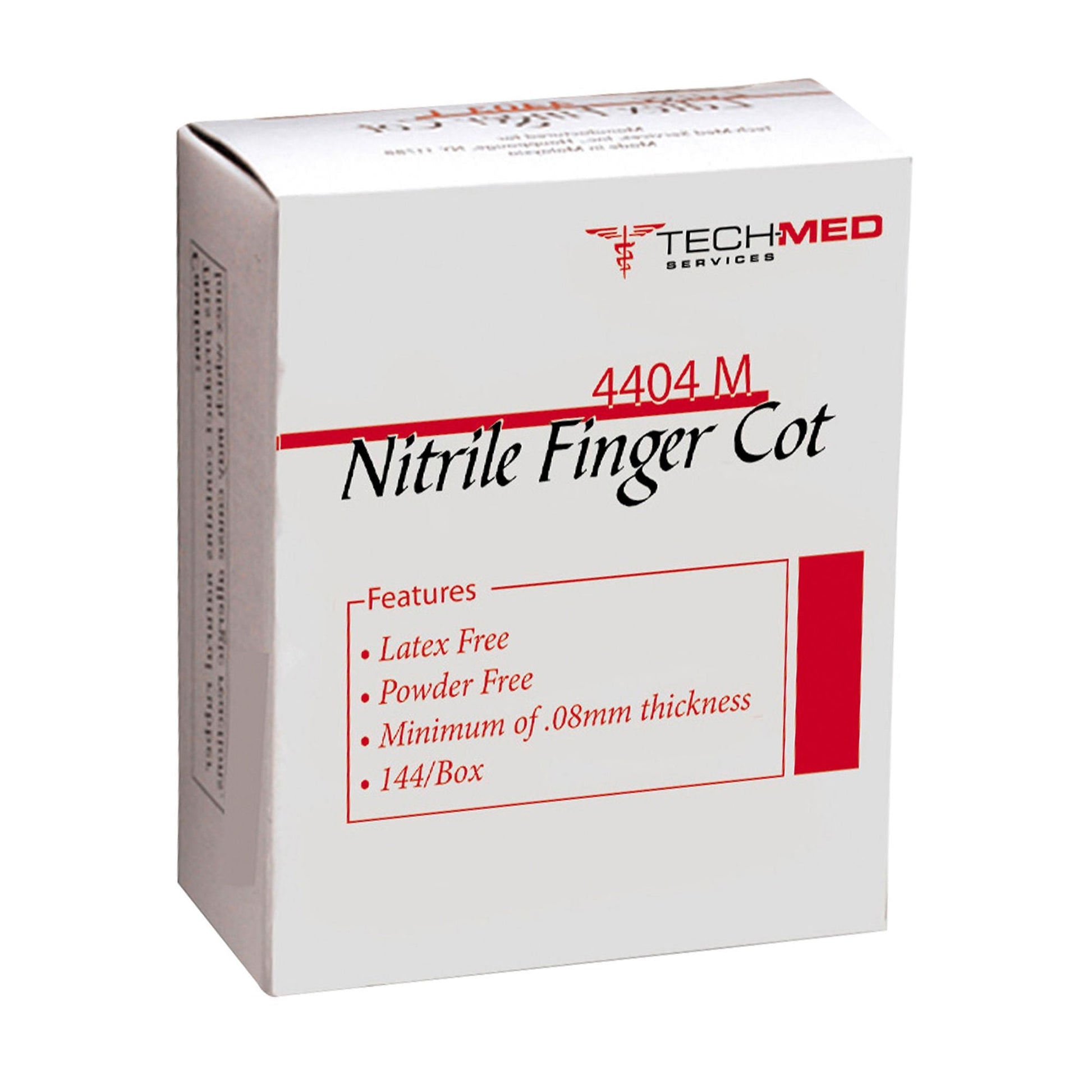 Tech-Med® Nitrile Finger Cots, White - view 5