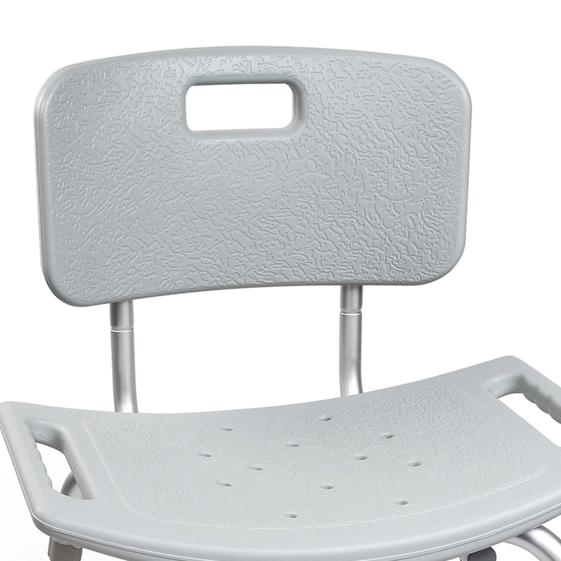McKesson Removable Back Aluminum Bath Bench, 15.5 – 19.5 Inch, Gray