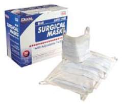 Dukal Surgical Mask ASTM Level 1 Earloops One Size Fits Most