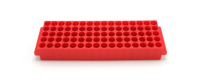 Heathrow Scientific 80-Well Microtube Rack, 1.5/2.0 mL, Pack of 5 — Red, HS29025J