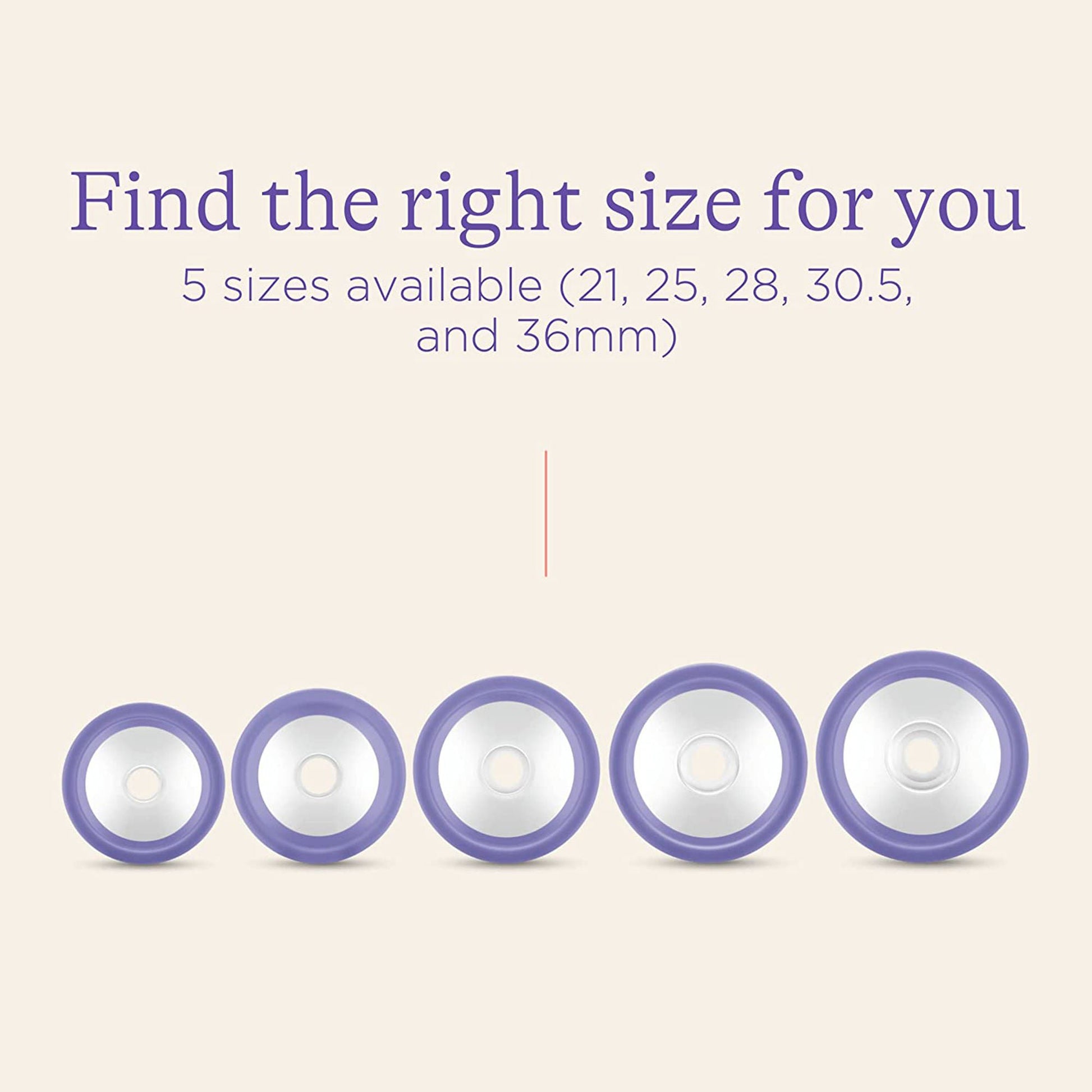 Lansinoh® ComfortFit® 21-millimeter Flanges for Lansinoh Breast Pumps, One Pair