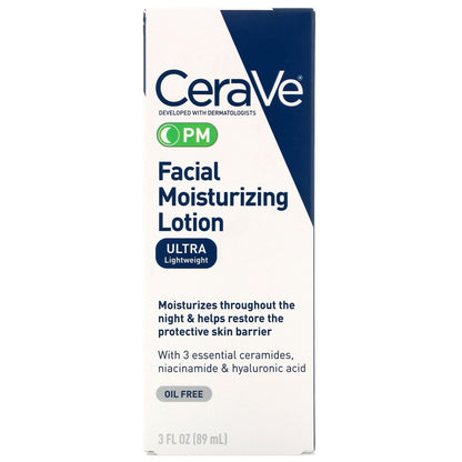 CeraVe® Facial Moisturizing Lotion PM, Ultra Lightweight, Pump Bottle