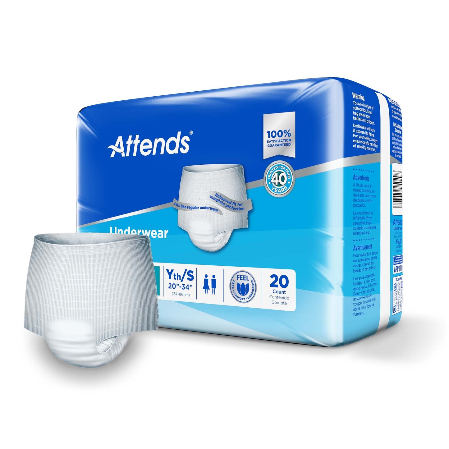 Attends® Advanced Underwear, Youth /