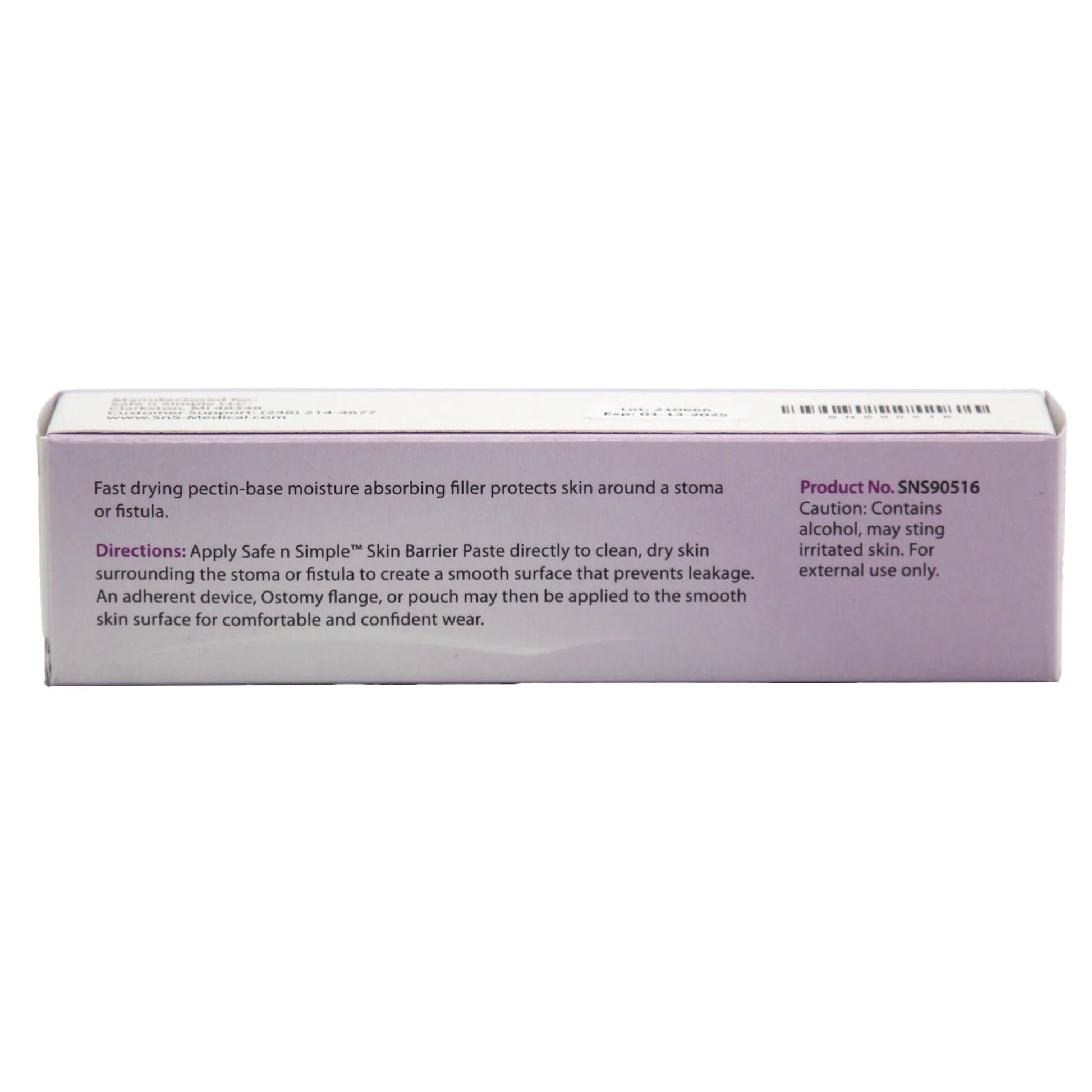 Safe n Simple™ Barrier Paste, Pectin Based, 2-ounce Tube