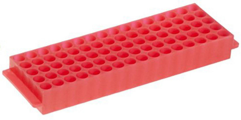 Heathrow Scientific 80-Well Microtube Rack, 1.5/2.0 mL, Pack of 5 — Pink, HS29025D