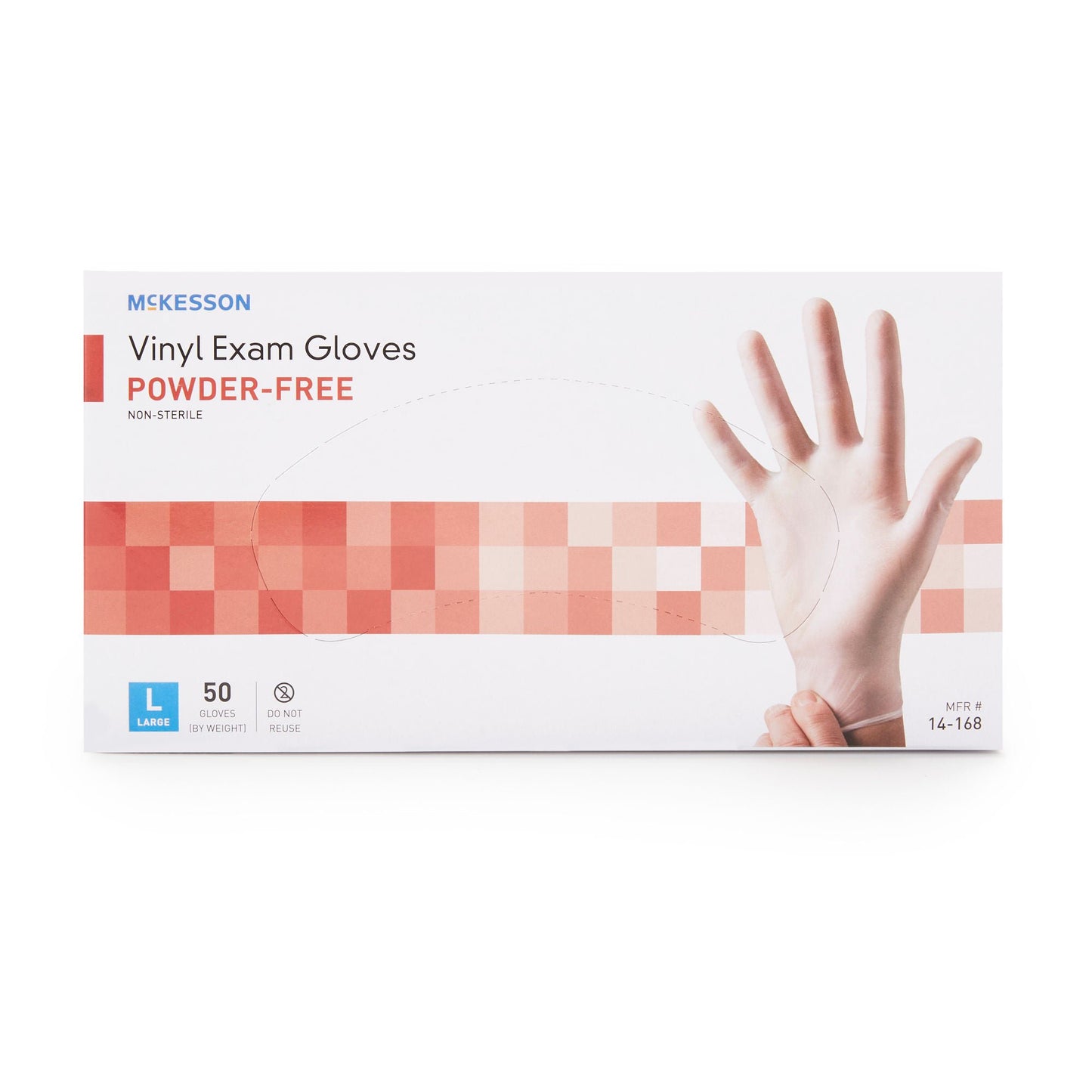 McKesson Confiderm® Vinyl Exam Gloves, Clear - view 5