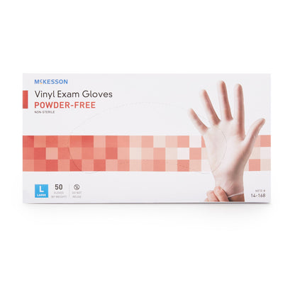 McKesson Confiderm® Vinyl Exam Gloves, Clear - view 5