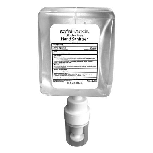 safeHands® Alcohol-Free Hand Sanitizer Dispenser Refill Bottle