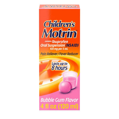 Motrin Children's Oral Suspension Bubblegum Flavor