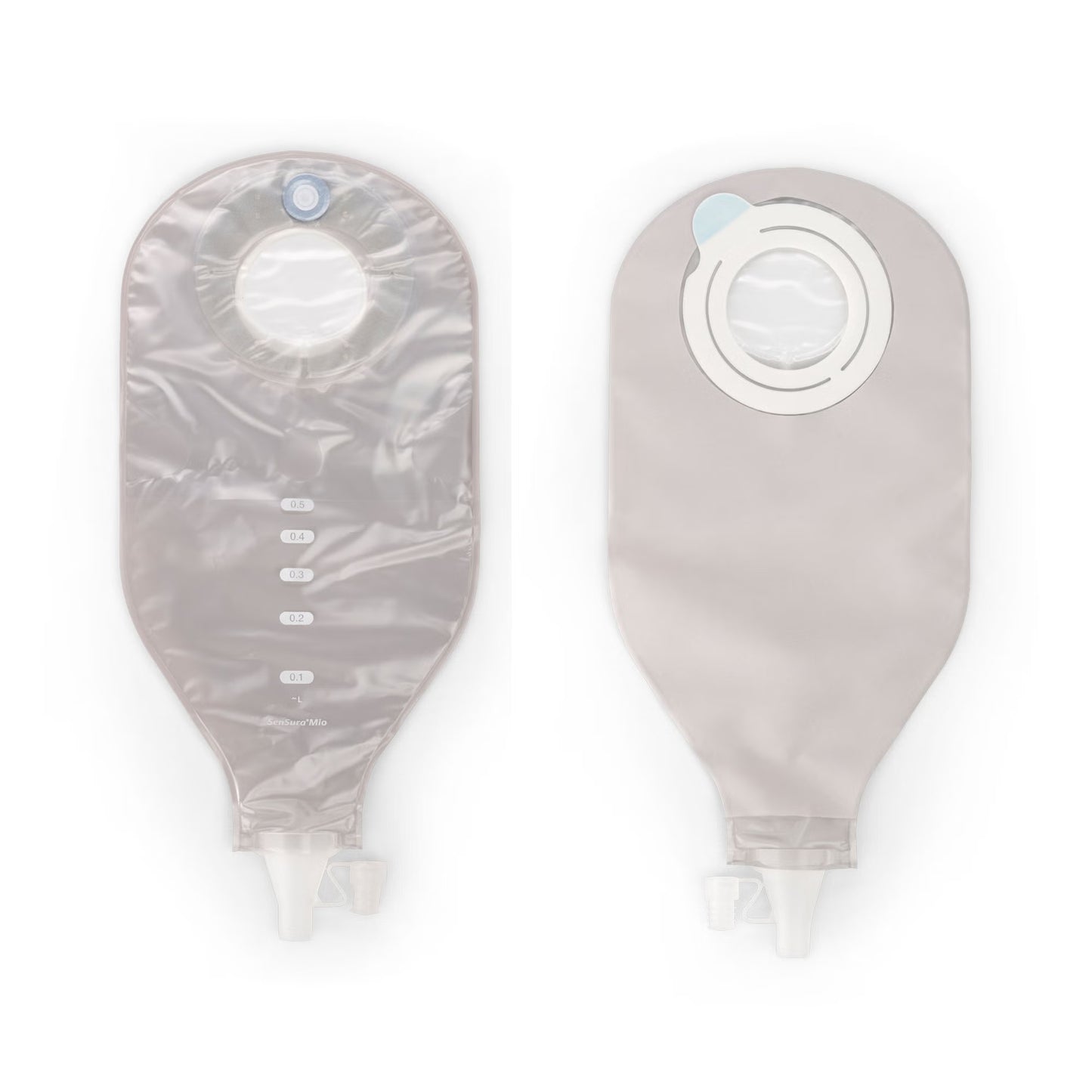 SenSura® Mio Flex High Output 2-Piece Transparent Ileostomy Pouch, Red Match