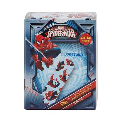 American White Cross Stat Strip Adhesive Strip, Spider-Man Design