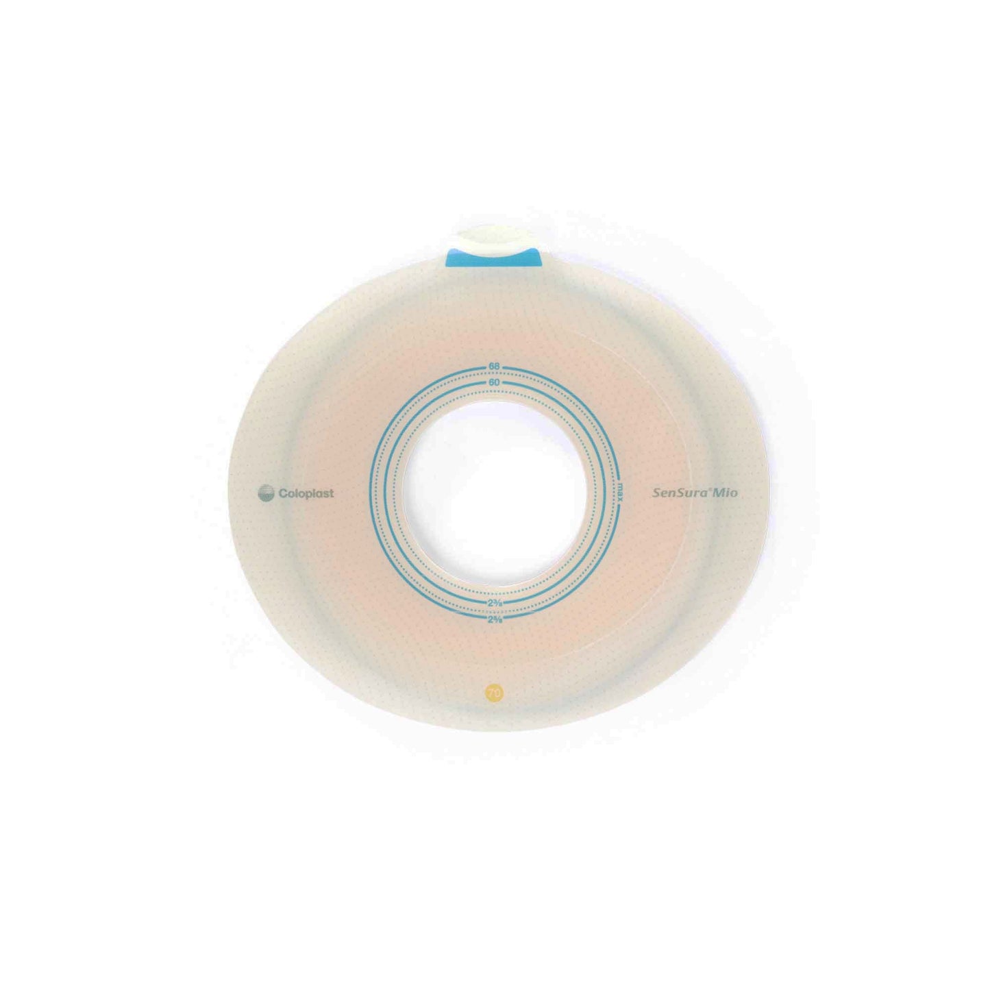 SenSura® Mio Flex Ostomy Barrier, Stoma Opening, Yellow Color Match
