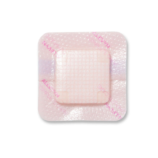 Allevyn Complete Care Foam Dressing With Border Film Backing Silicone Adhesive Square