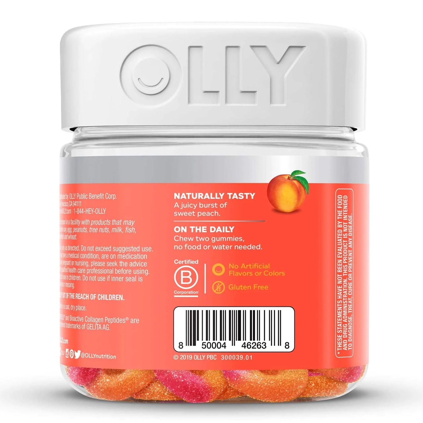 Olly® Collagen Gummy Rings Peach Bellini