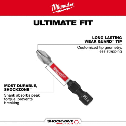 Milwaukee 50PC SHOCKWAVE Impact Duty Drill & Drive Set – 50PC 48-32-4013 | 50-Piece