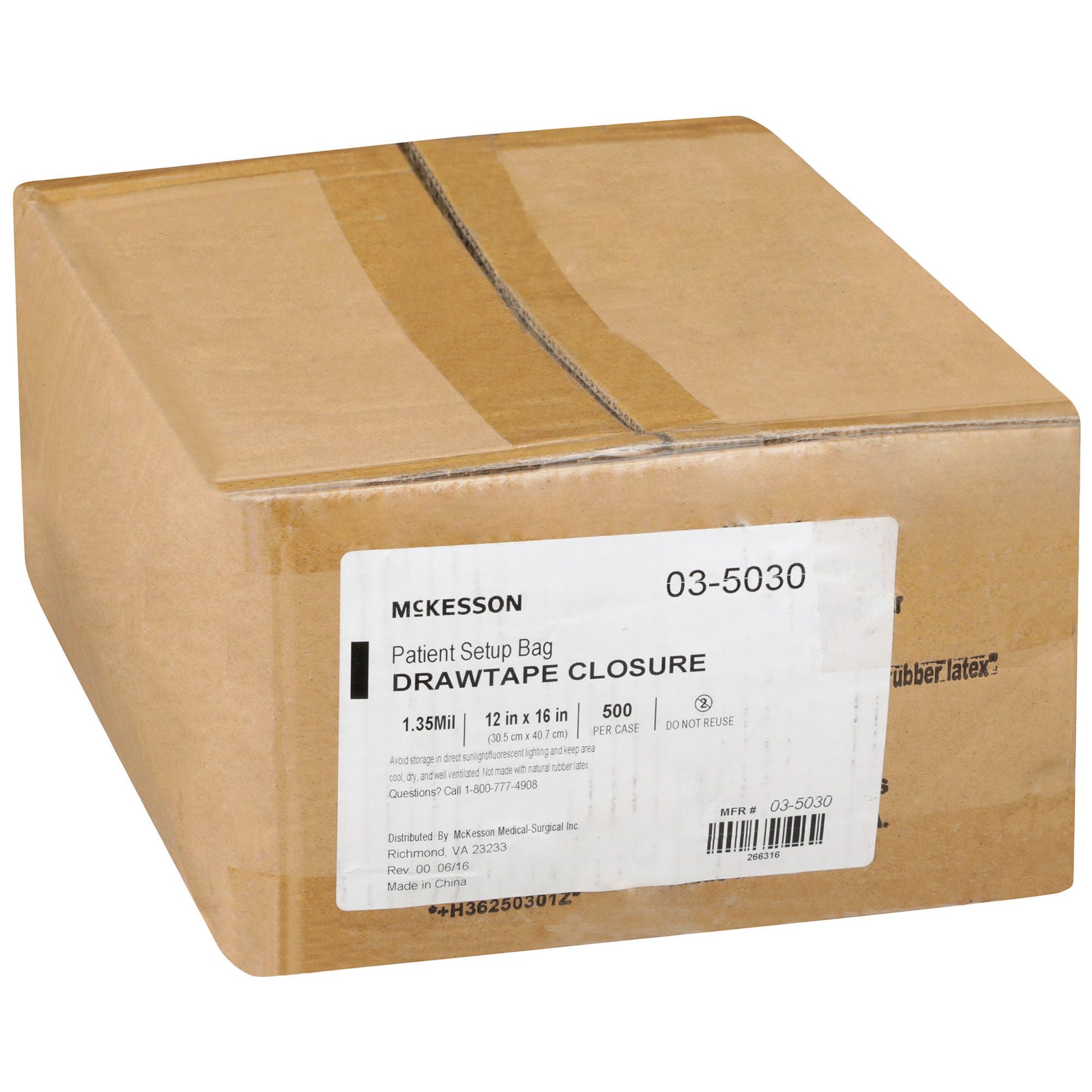 McKesson PULL-TITE™ Respiratory Set-up Bag