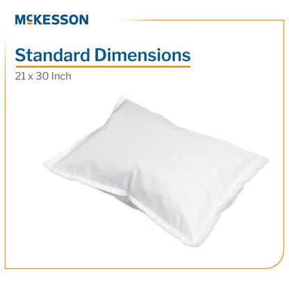 McKesson White Tissue/Poly Pillowcase