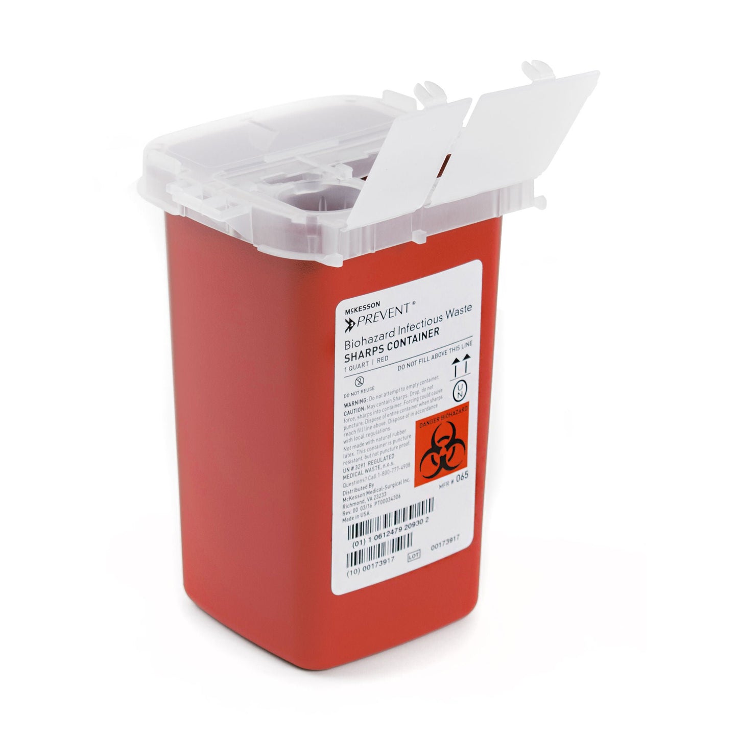 McKesson Prevent® Sharps Container, 1 Quart