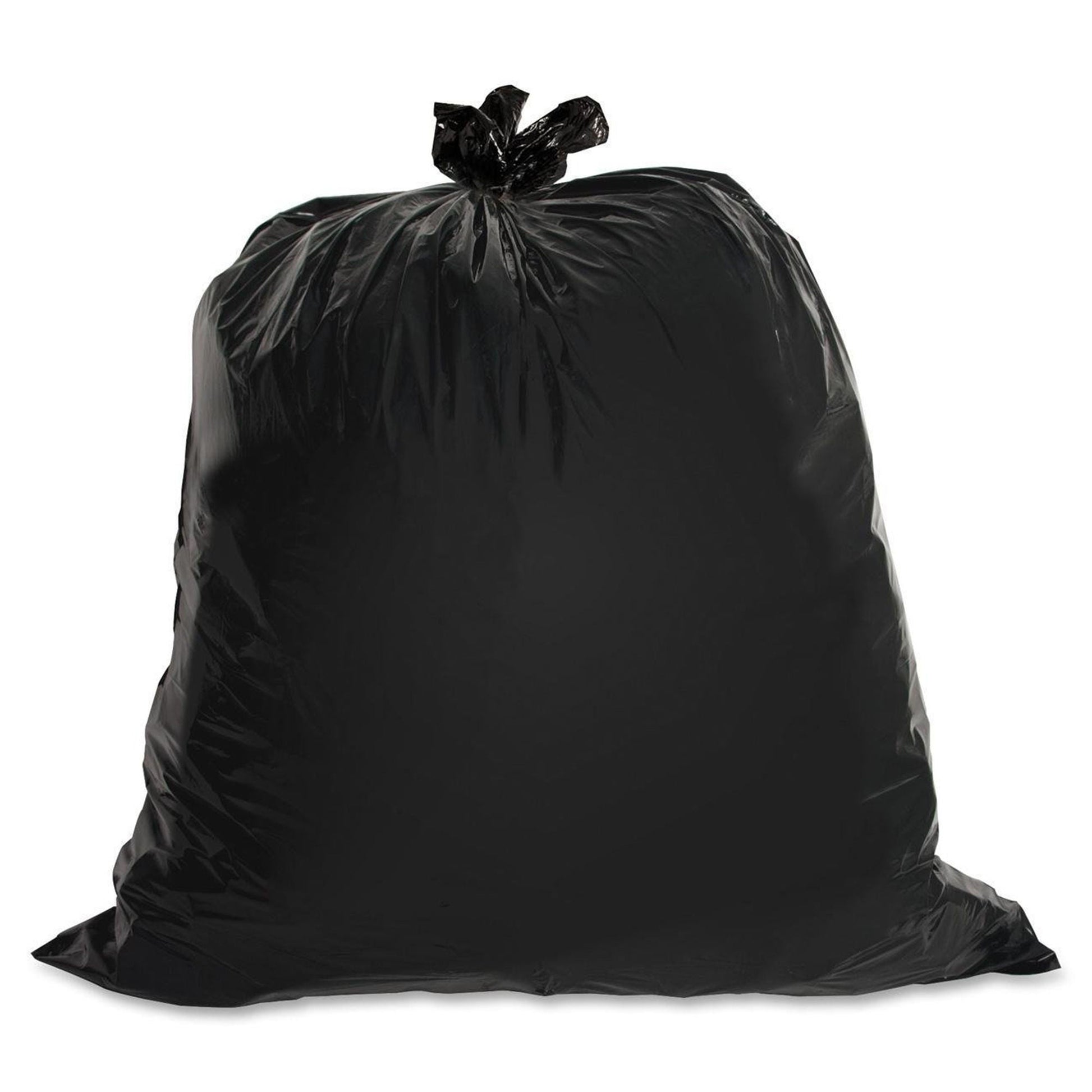 Inteplast Trash Bag 0.65 mil Black Star Seal Bottom Coreless Roll