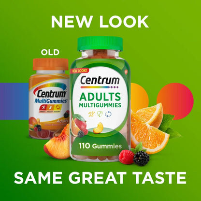 Centrum MultiGummies Adults Assorted Natural Fruit Flavors