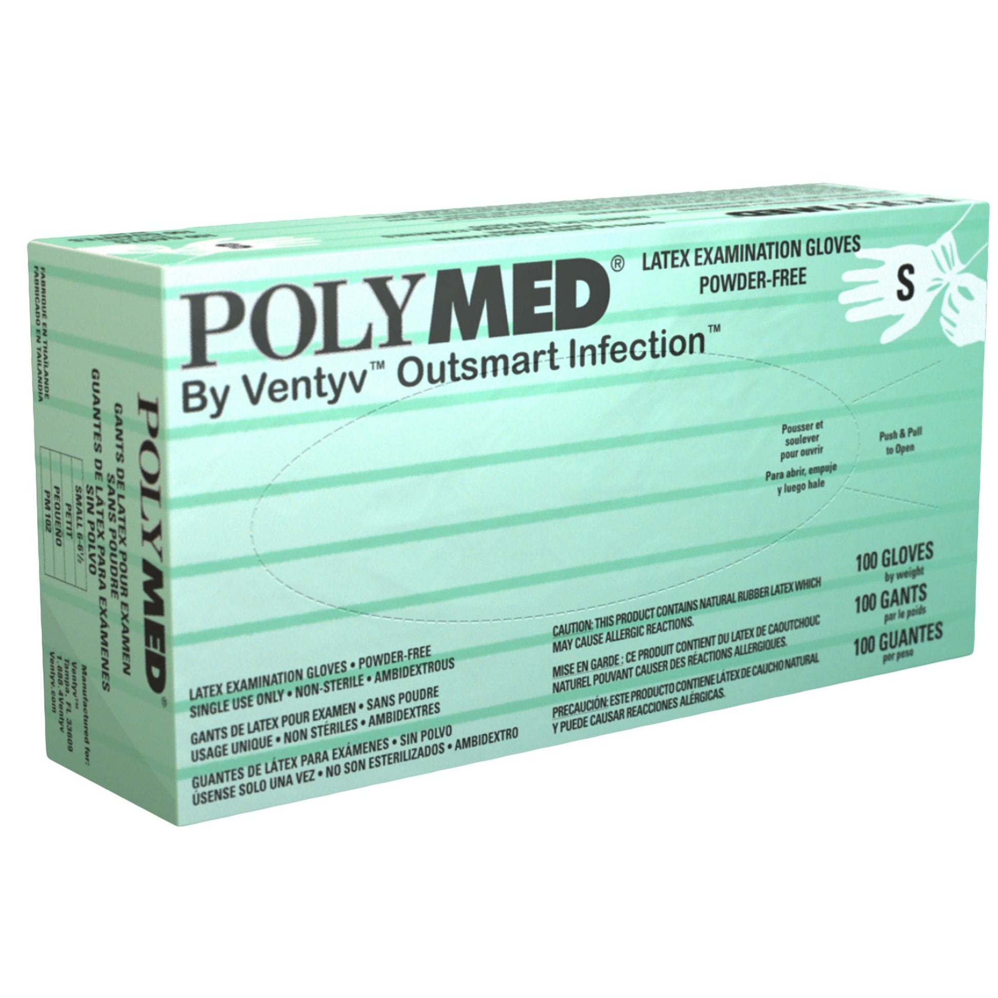Polymed® Latex Exam Gloves, Ivory - view 5