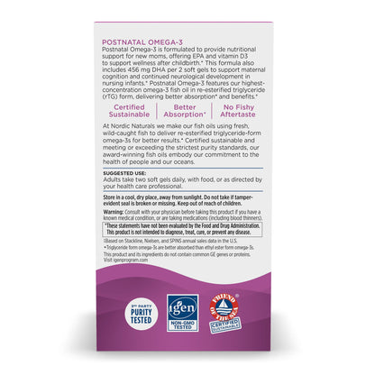 Nordic Naturals® Postnatal Omega-3 DHA / EPA Dietary Supplement